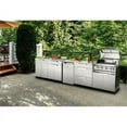 thumbnail image 6 of NewAge Products Outdoor Kitchen 4 Piece Cabinet Set in Stainless Steel with Countertops, 6 of 6