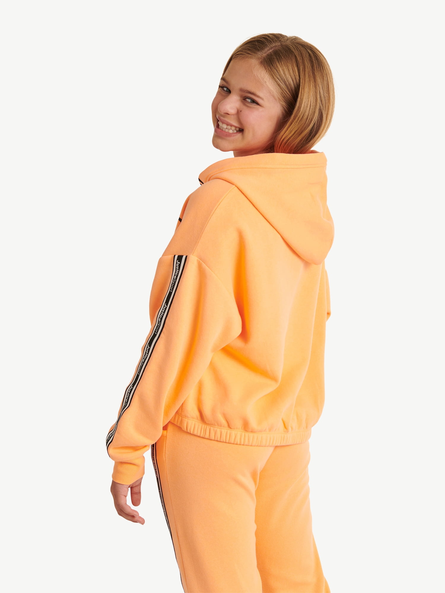 Justice Girls J-Sport Cinch Hem Hoodie, Sizes XS-XLP