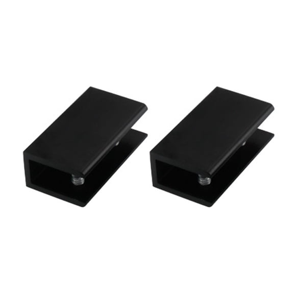 2Pcs Rectangular Glass Shelf Bracket for 10-12mm Glass Home Furniture Glass Clip Glass Bracket
