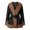 Brown, variant on Women’s Faux Fur Trim Wrap Winter Coat Belt Self Tie Waist Long Sleeve Quilted Padded Mid‑Length Warm Outer Jacket 1‑Pack S‑XXL Plus Size Friendly