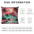 thumbnail image 5 of Autua Flamingo Skull Palm Trees Graphic Decorative Cushion Throw Pillow Cover for Home Couch Sofa - Soft and Durable 1PC 18x18in, 5 of 5