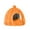 Orange, variant on Mouliraty Halloween Pumpkin Pet Bed, Semi-Enclosed Cat Bed Puppy Bed, Warm Dog Kennel, Removable Washable Cat Litter Tent, 12.6" x 14.96"