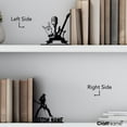 thumbnail image 4 of Craftnamesign Custom Rock n Roll Metal Bookends for Shelves, Rock Music Book Stoppers, Book Stand, 4 of 4