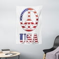 thumbnail image 1 of Groovy Decorations Wall Hanging Tapestry, Modern Peace Sign with USA Flag Color Design Hippie Freedom No War Symbol Theme, Bedroom Living Room Dorm Accessories, 40 X 60 Inches, by Ambesonne, 1 of 1