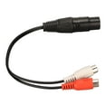 thumbnail image 3 of XLR To Dual  Cable, XLR Female To 2  Female Y Splitter Cable, 3pin Dual  To 1 XLR Cable, For Mic Mixer, Recording Studio, Podcast, Power Amplifiers, 3 of 8