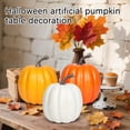 thumbnail image 4 of 1Pcs Fall Artificial Pumpkins Harvest Black Pumpkins Foam Faux Pumpkins for Fall Autumn Season Halloween Thanksgiving Harvest Holiday Festive Decor, 4 of 5