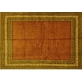 thumbnail image 1 of Ahgly Company Machine Washable Indoor Rectangle Persian Yellow Traditional Area Rugs, 8' x 10', 1 of 4