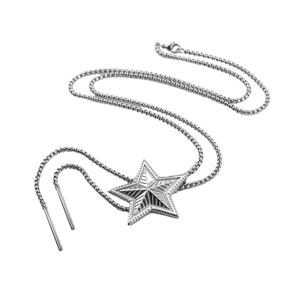 Lariat Star Bolo Tie Pendant Necklace Influencers Same Stylish Choker