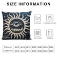 thumbnail image 5 of SHANXI Throw Pillow Covers Home Decor Navy Blue Boho Summer White Pillow Cases Decorative 22x22in, 5 of 5