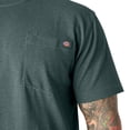 thumbnail image 5 of Dickies Men's Heavyweight Heathered Short Sleeve Pocket T-Shirt, Mallard Green Single Dye, XXT, 5 of 5
