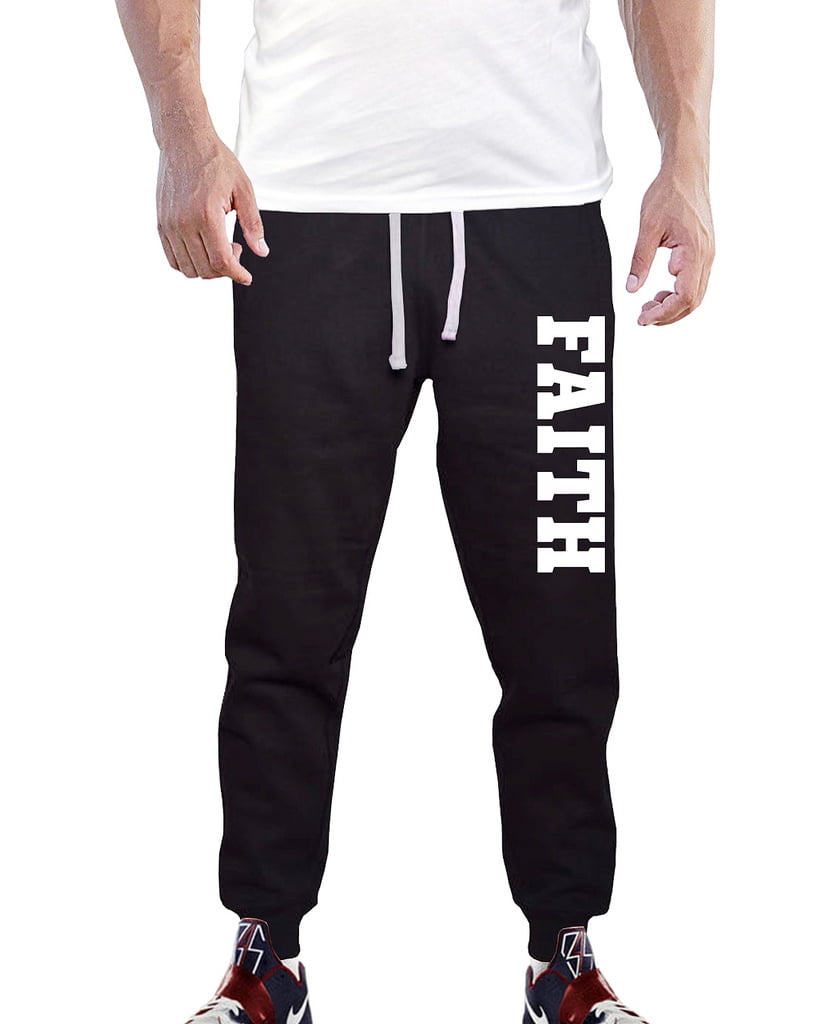 Men's Varsity Faith V662 Black Fleece Gym Jogger Sweatpants 2X-Large ...