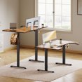 thumbnail image 7 of U-Shaped Electric Standing Desk, Height Adjustable Sit Stand Desk with 3 Memory Presets, Ergonomic Home Office Computer Desk with Hooks, Extra Large Workspace, Vintage, 7 of 7