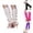 A-White53, variant on WMNTST Women's Crew Socks Solid Color Slouchy Socks Soft Stretchy Minimalist Leg Warmers Fit For Sports