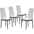Surmoby Dining Chairs Set of 4,Faux Leather Padded Seat Kitchen Chairs Full Back Dining Room
