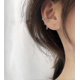 thumbnail image 3 of Pendientes UBIUO de plata de ley 925 con borlas y cadena para mujeres y adolescentes, con diseño de hélice, minimalistas, en plata A., 3 of 5