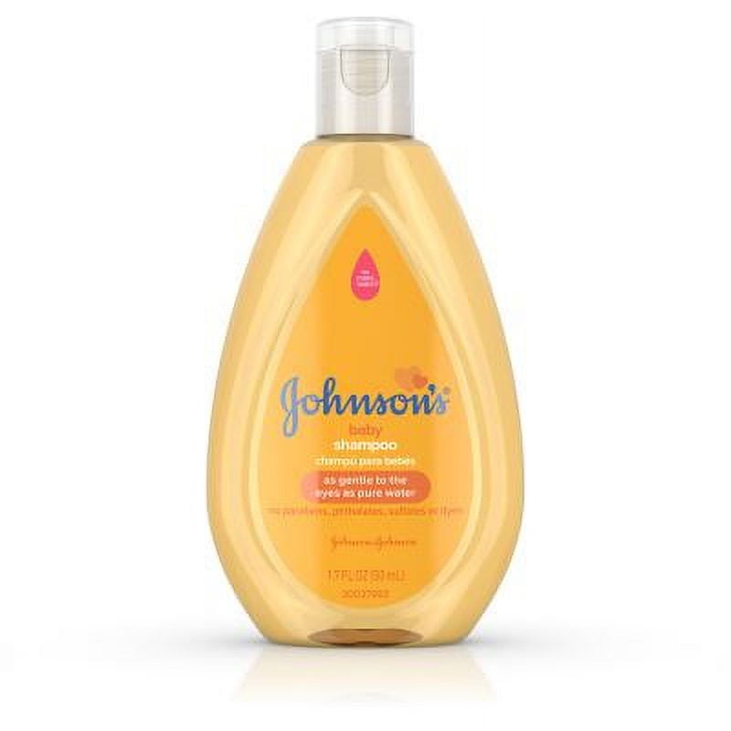 4 Pack - Johnsonâ€™s Baby Shampoo with Gentle Tear Free Formula, Travel Size, 1.7 fl. oz