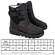 thumbnail image 2 of Botas para mujer para clima frío antideslizantes con forro de felpa con gancho y bucle para viajes al aire libre, 2 of 9