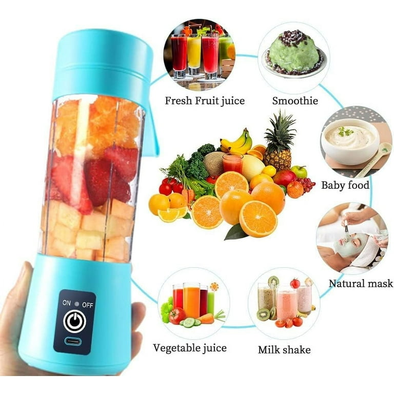  AXNCVFVR Portable Blender Juicer 4000mAh Personal High Speed  Smoothie Blender USB Rechargeable Fruit Mixing Machine for Protein Shakes  and Smoothies, Baby Food: Home & Kitchen