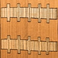 thumbnail image 1 of Ahgly Company Indoor Square Abstract Orange Modern Area Rugs, 8' Square, 1 of 4