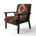 thumbnail image 3 of Designart « Powerful Gorilla Fury » Animaux Orange Fauteuil d'Appoint Rembourré - Fauteuil Moderne pour Chambre, 3 of 7