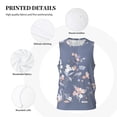 thumbnail image 3 of Rocae Watercolor Flowers Butterfly for Men's Basketball Jersey Lightweight and Breathable Athletic Tank Top,Quick-Drying Sports Jersey 4X-Large, 3 of 9