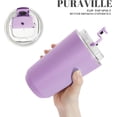 thumbnail image 5 of PrimeCook Shop Insulated Tumblers with Lid, 14 oz Travel Coffee Mug Stainless Steel Vacuum Cup, Leak Proof Reusable Double Walled Coffee Tumbler for Iced and Hot Drinks, Lilac, 5 of 13