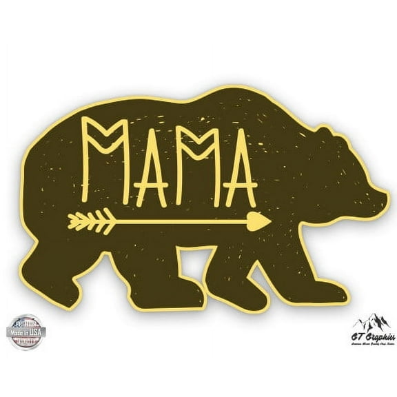 Mama Bear - 3" Vinyl Sticker - For Car Laptop I-Pad Phone Helmet Hard Hat - Waterproof Decal