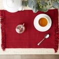 thumbnail image 2 of Variegated Redwood Fringe Placemat (Set of 6), 2 of 6