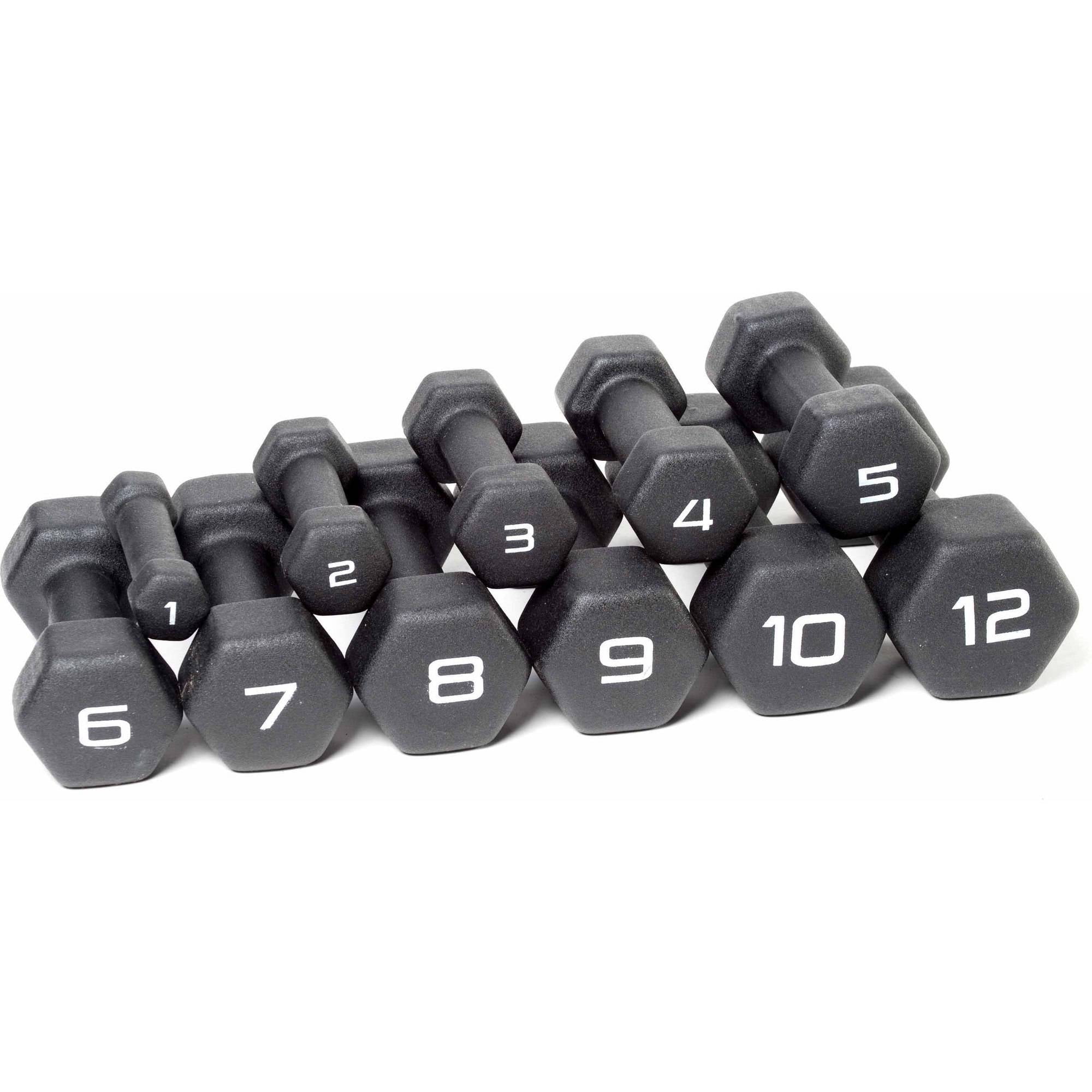 CAP Barbell Black Neoprene Dumbbells, Pair