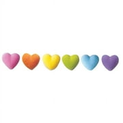 Rainbow Heart Charms Assortment Dec-Ons® Decorations (36 pieces)