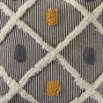 thumbnail image 2 of LR Home Trellis Striped Tufted Throw Pillow, Multi-color, 20" Square, Count per Pack 1, 2 of 6
