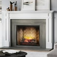 Modern Ember Lenwood Traditional Wood Fireplace Mantel Surround Kit