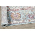 thumbnail image 4 of Turkish Oriental Floral Turkish Distressed Blue Area Rug, 4 of 5