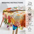 thumbnail image 5 of Butterfly Tablecloth, Butterfly Party Table Cloth for Party Decoration, Round 60 Inch, Butterfly Bird Flower Themed Tablecloths for Dinner Kitchen Party Picnic, 5 of 6