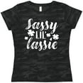 thumbnail image 3 of Inktastic Saint Patrick's Day Sassy Lil' Lassie with Shamrocks Women's T-Shirt, 3 of 5