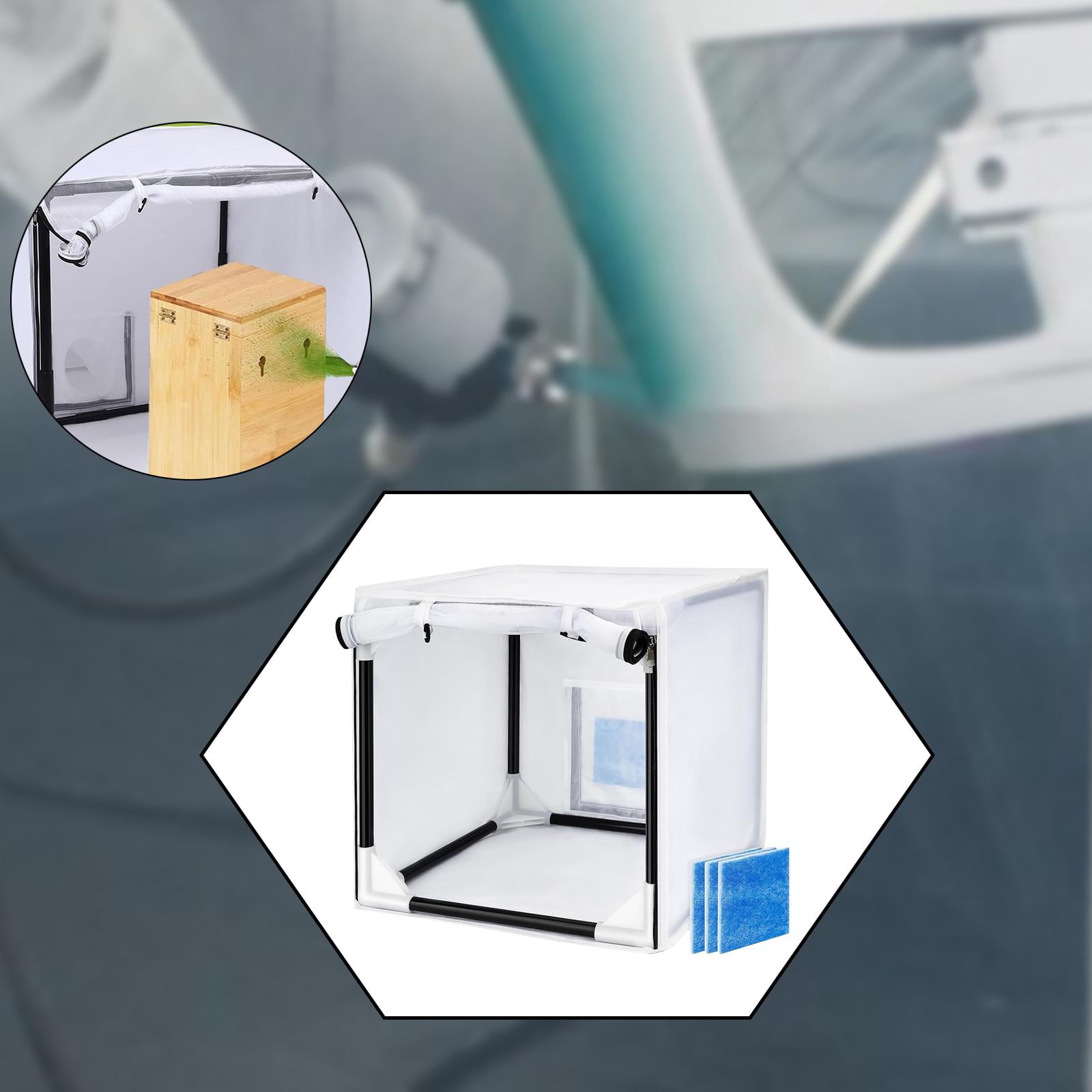 Milageto Paint Booth , Spray Booth Station Hobby Work Station for Painting, Works, Craft S