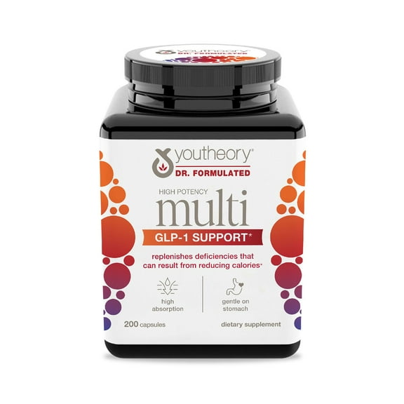 Youtheory High Potency Multi GLP-1 Support Capsules, 200 ct.