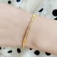 thumbnail image 2 of Pulseras de tenis para mujer Pulseras de oro para mujer Pulseras de oro ajustables cúbicas de oro para mujer, 2 of 5