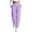 Purple, variant on Women's Loose Fit Cuffed Sweatpants Elastic Waist Ribbed Cuffed Ankle Tapered Casual Athletic Workout Lounge Fall Winter Everyday Pants with Pockets