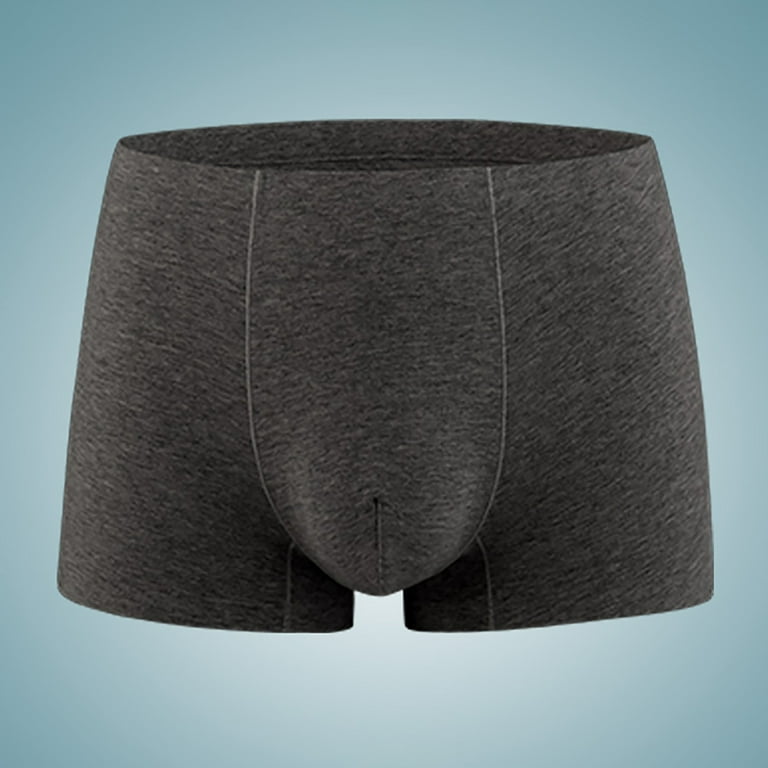 HAOTAGS Men's Underwear Boxer Briefs Breathable Cotton Regular Mens Boxer  Briefs Underwear Men Pack Dark Gray Size 3XL 