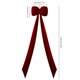 thumbnail image 3 of Adorno navideño de terciopelo grande con lazo | Arreglo navideño de 140 cm en color rojo y vino | Material de poliéster de primera calidad con costuras reforzadas, 3 of 5
