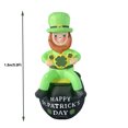 thumbnail image 3 of YOHAVEN St. Patrick's Day Inflatable Tank Old Man, LED Light-Up Yard Decoration for St. Patrick's Day, Perfect for Garden, Backyard, Outdoor Holiday Party Décor, and Festive Home & Lawn Decorations, 3 of 8