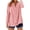 Red, variant on cocolona Womens Linen Blouses for Women Long Sleeve V Neck Striped Shirts Loose Casual Button Down Fall Tops
