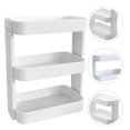 thumbnail image 3 of Miangastore Rotatable Multi Layer Makeup Storage Rack White 1Pcs 12X10.6X5.9In, 3 of 8