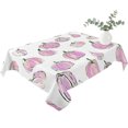 thumbnail image 2 of Pink Pumpkins Fall Table Cloth Waterproof Tablecloths, Watercolor Thanksgiving Tablecloth Dining Table Cover for Kitchen Party Tabletop Outdoor, Rectangle Tablecloth 60x84 Inch, 2 of 9