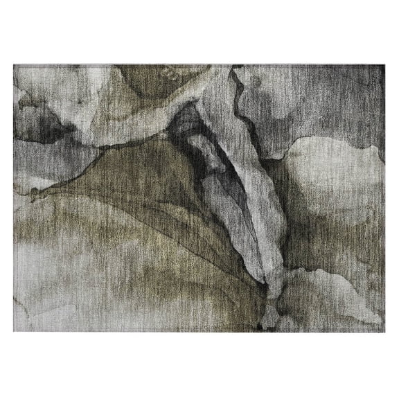 Dalyn Rugs Machine Washable Indoor/Outdoor Chantille Gray 1'8" x 2'6" Rug