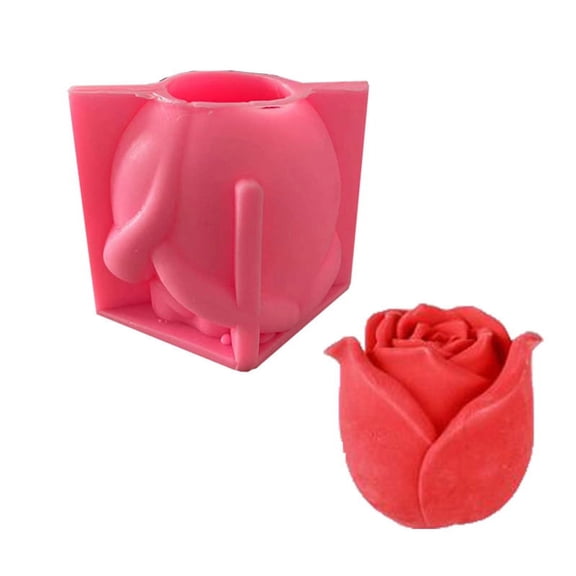 ZPAQI Silicone Chocolate Mold Rose Shaped Chocolate Candy Moulds Baking Gadgets