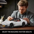 thumbnail image 6 of SEEMEY 10198 Sport Car Model Building Kit, Clasic Vintage Car Build Blocks Set with 1347 Pieces, Construction Vehicle Toy, Collection Set for Adult, 6 of 7