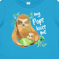 thumbnail image 4 of Inktastic My Pops Loves Me Cute Sloth and Baby Boys or Girls Baby T-Shirt, 4 of 5