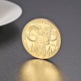 thumbnail image 2 of Regalo coleccionable de monedas conmemorativas chapadas en oro de 12 constelaciones (Aries) Ehuebsd Libre de BPA, 2 of 8